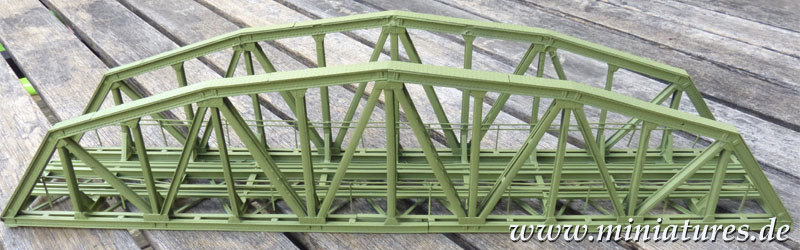 Stahlbogenbrücke, eingleisig, 1:87 Kibri 39700.