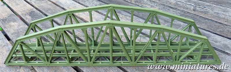 Stahlbrogenbrücke, eingleisig, 1:87 Kibri 39700.