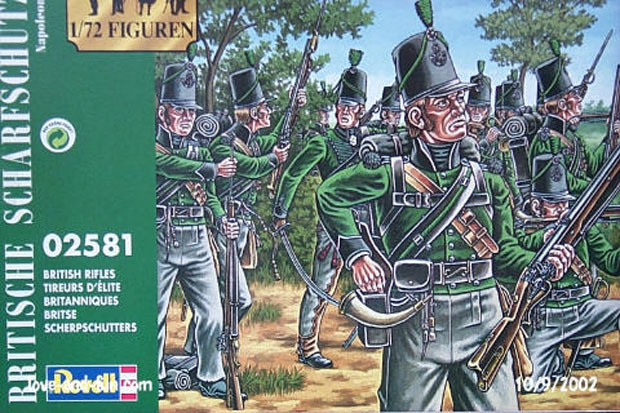 Britische Scharfschützen (Rifles), 1808–1815, 1:72 Figuren Revell 02581.