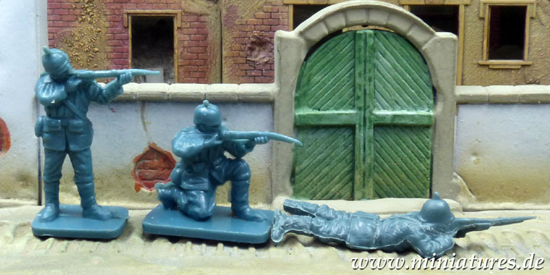 Deutsche Reserve-Infanterie mit Pickelhaube, Erster Weltkrieg 1914–1916, 1:76 Airfix 01726.