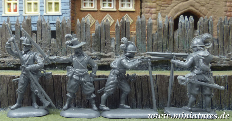 Kaiserliche Musketiere im Dreißigjährigen Krieg, 1:72 Figuren Revell 02556.