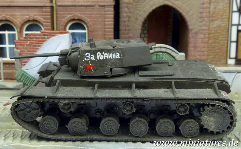 Sowjetischer schwerer Panzer KW-1.A M.1941, 1:76 Fujimi 76018.
