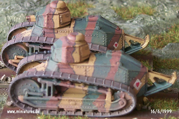 Leichter Panzer Renault FT, Infanteriepanzer, 1:76 Matchbox 40176.
