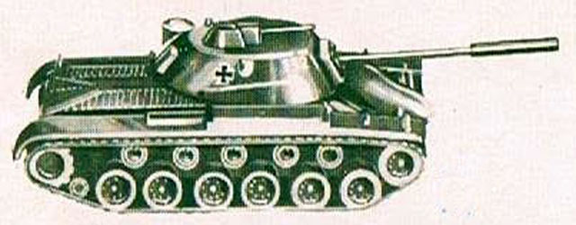 Kampfpanzer M48A1, 1:100 Roskopf 102.