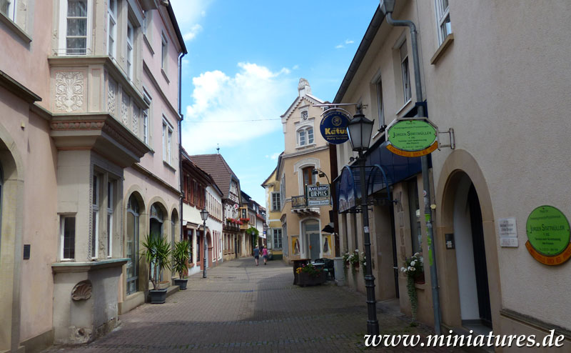 Marktstraße in Bergzabern.