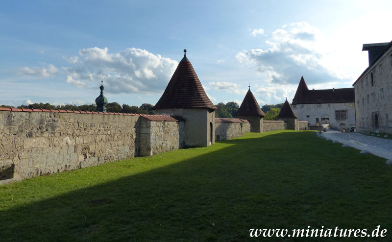Die Pfefferbüchsen im 3. Burghof der Burg zu Burghausen.