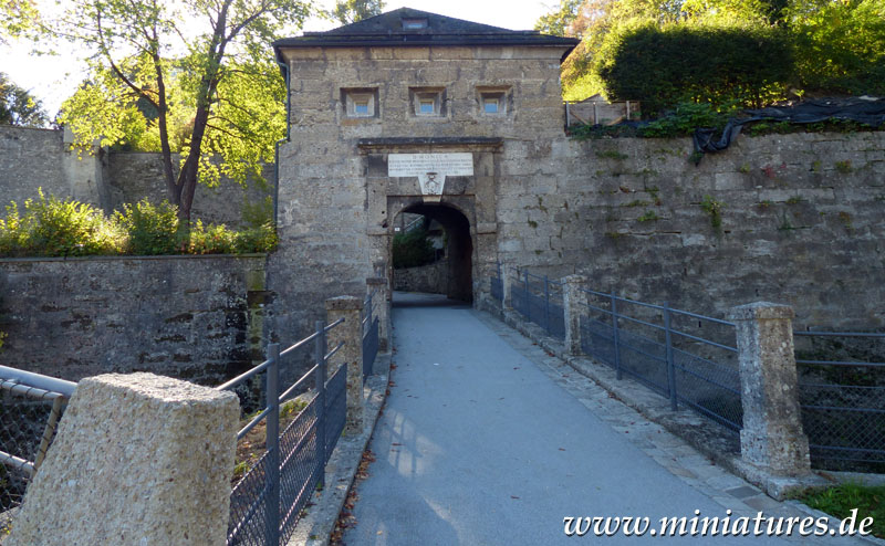 Monikapforte (Stadttor) der Müllner Schanze in Salzburg.