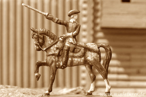 Capitain Jakob Ewald, 40 mm Zinnfigur Prince August.